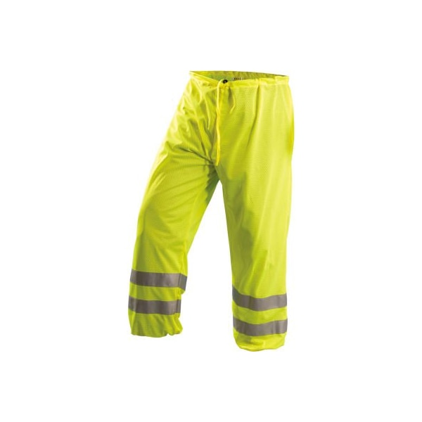 Occunomix OccuNomix Premium Mesh Pants, Class E, Silver Tape, Hi-Vis Yellow, L/XL, LUX-TEM-YL/XL LUX-TEM-YL/XL - main